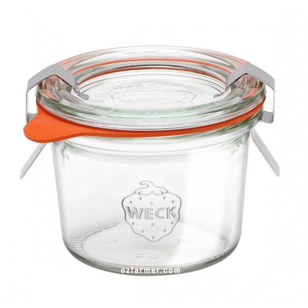 12 x 80ml Mini Tapered Weck Jars - 80 - Ballmason NZ