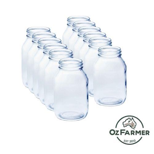 12 x Bell 32 oz Quart Smooth Regular Mouth Jars - Lids not included - Ballmason NZ