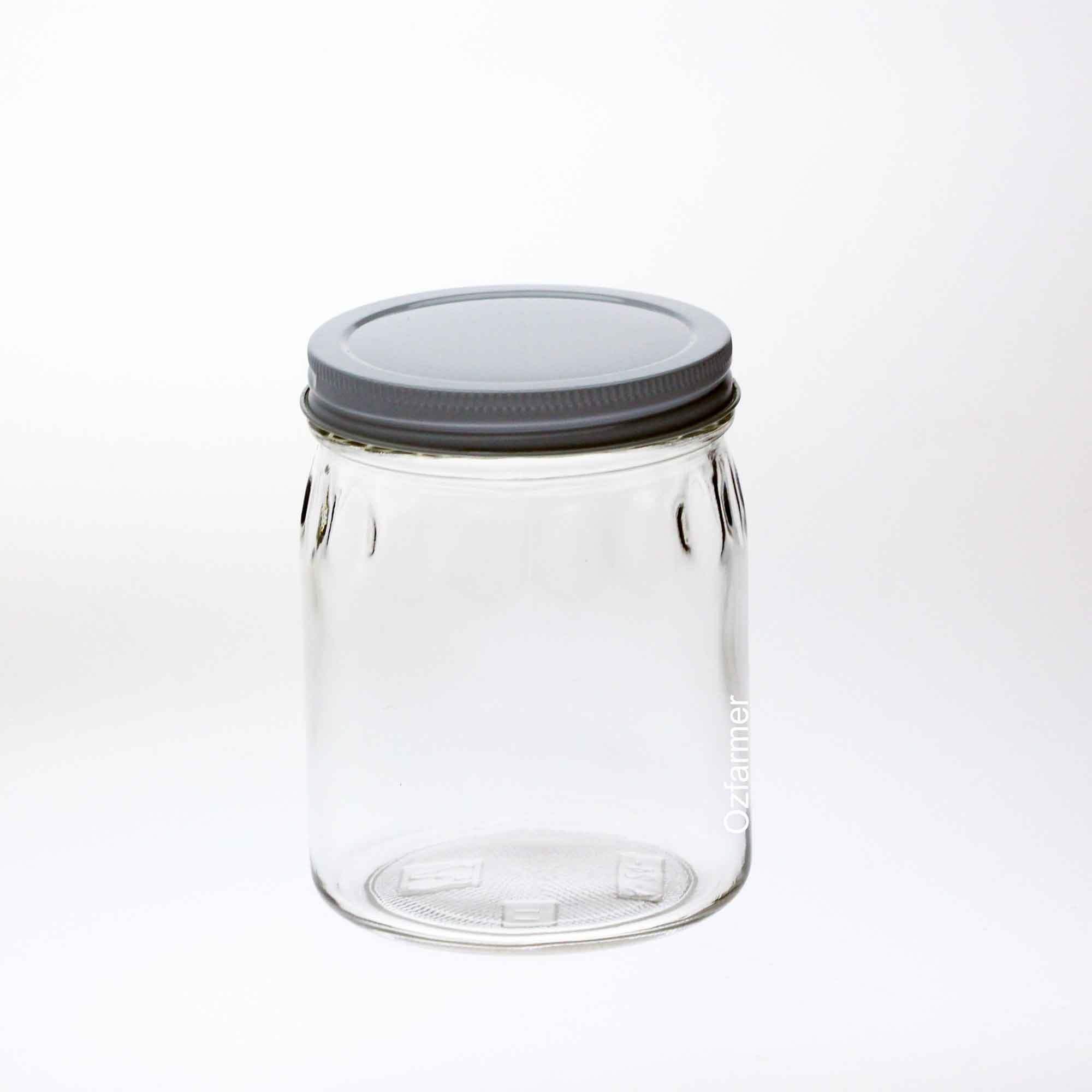 Case of 12 x Bell 700ml / 24 oz Thumbprint Jars with Lids