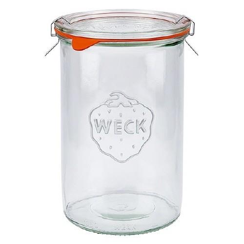 6 X 1000ml WECK Sturzglas Jar COMPLETE - Ballmason NZ