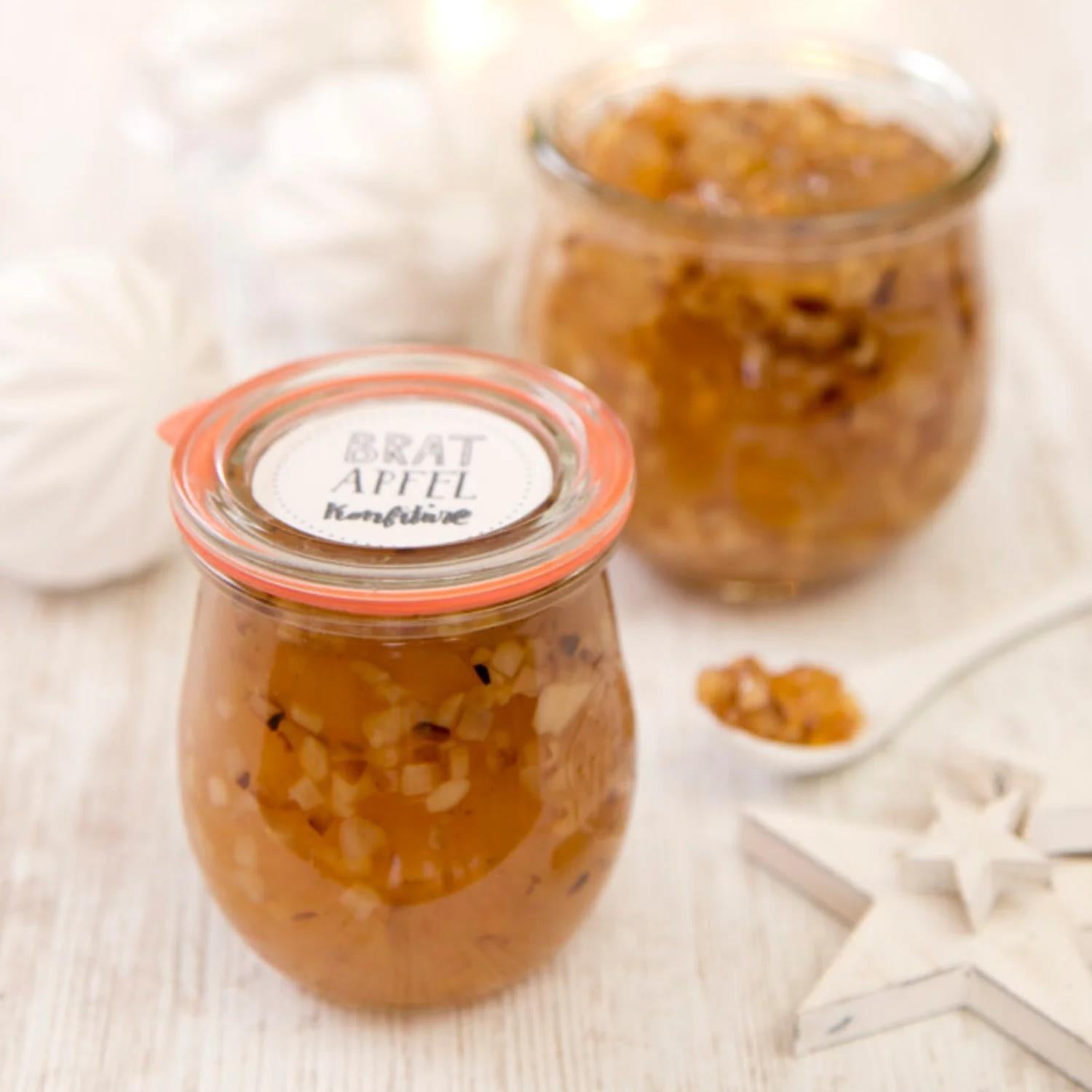 6 X 220ml WECK Tulip Jar COMPLETE - Ballmason NZ