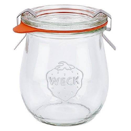 6 X 220ml WECK Tulip Jar COMPLETE - Ballmason NZ