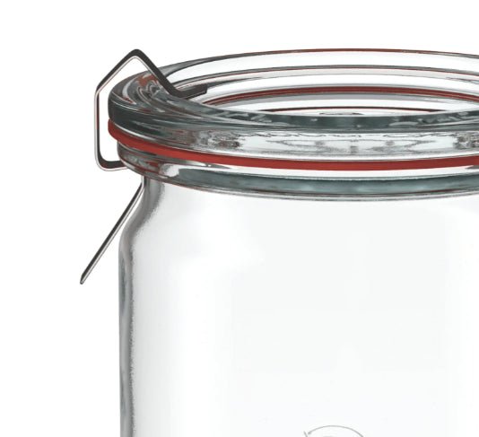 6 X 340ml WECK Cylinder Jar COMPLETE - Ballmason NZ