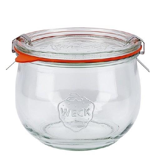 6 X 580ml WECK Tulip Jar COMPLETE - Ballmason NZ