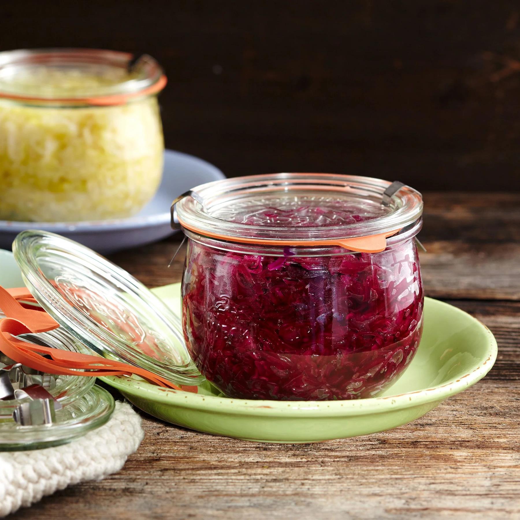 6 X 580ml WECK Tulip Jar COMPLETE - Ballmason NZ