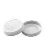 70mm SCREW TOP Lid with Hi - Heat Plastisol and safety button WHITE - Ballmason NZ