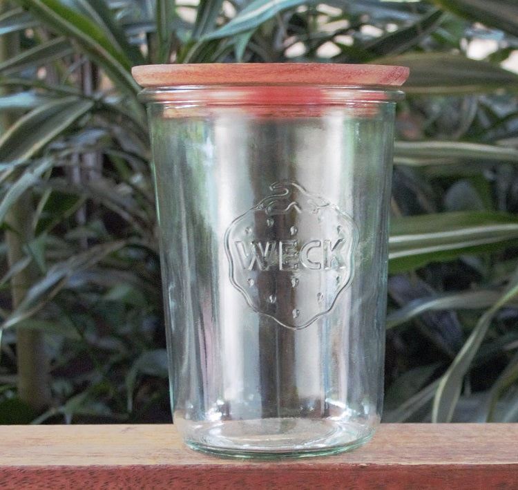 850ml Tapered Jar with wooden lid - Ballmason NZ