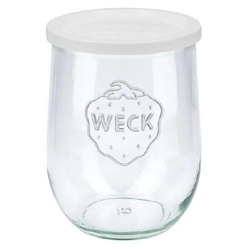 1062ml WECK Tulip Jar with WHITE storage lid - Ballmason NZ