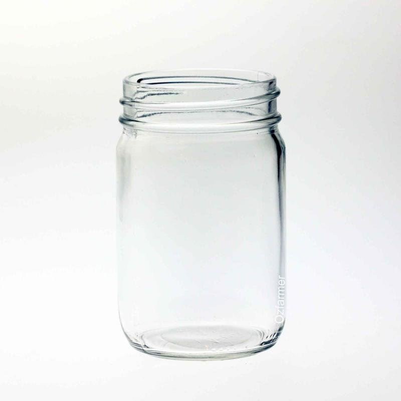 12 x Bell Mason 12oz Smooth Economy Regular Mouth Jars Lids not Included - Ballmason NZ