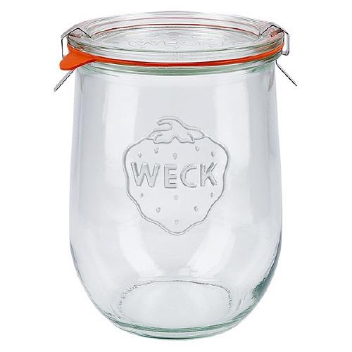 6 X 1062ml WECK Tulip Jar COMPLETE - Ballmason NZ