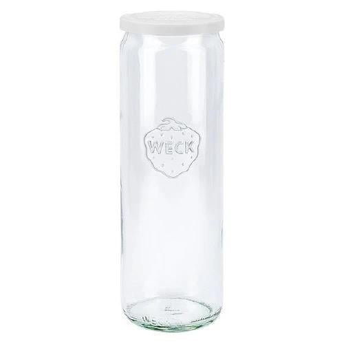 600ml WECK Cylinder Jar with WHITE STORAGE LID - Ballmason NZ