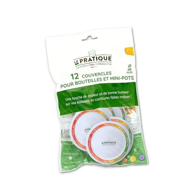 Le Pratique 48mm twist top caps (packet of 12) - Ballmason NZ